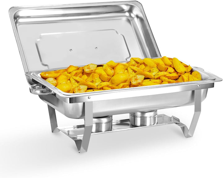 Chafing Dish Profi Set Toulouse, Edelstahl Warmhaltebehälter, Speisewärmer, Rechaud, Chafing Dishes