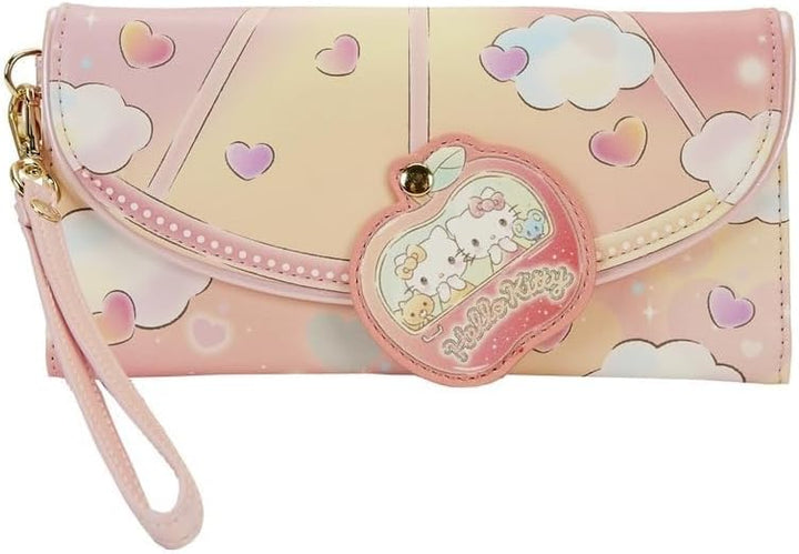 Loungefly Sanrio Hello Kitty Carnival Flap Wristlet Wallet, Mehrfarbig/Meereswellen (Ocean Tides)