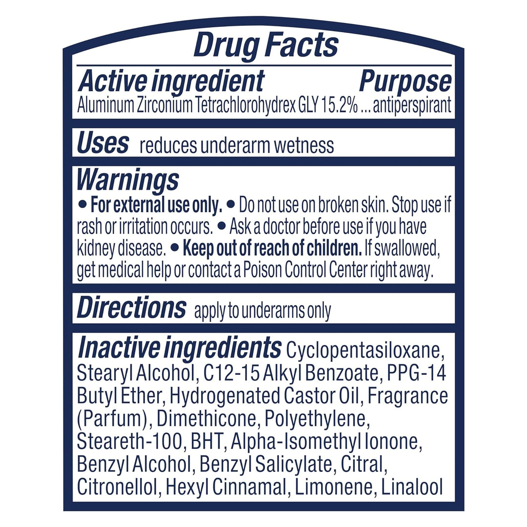 Degree Dry Protection Anti-Perspirant & Deodorant, Shower Clean 2.6 oz (Pack of 6) by Degree