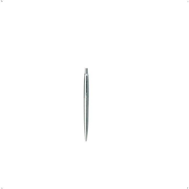 Parker 1870803 Jotter Kugelschreiber (edelstahl mit Chromeinfassung, blaue Tinte, Blisterpackung) Ed