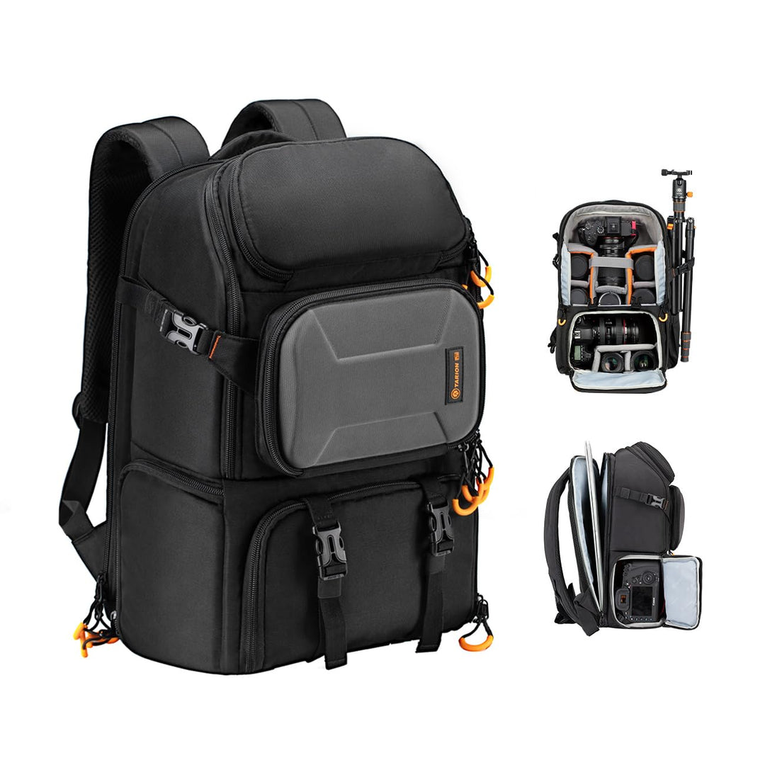 TARION Wasserdicht Kamerarucksack Spiegelreflex: DSLR SLR Gross Kameratasche mit 15,6 Zoll Laptopfac