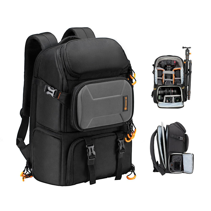 TARION Wasserdicht Kamerarucksack Spiegelreflex: DSLR SLR Gross Kameratasche mit 15,6 Zoll Laptopfac