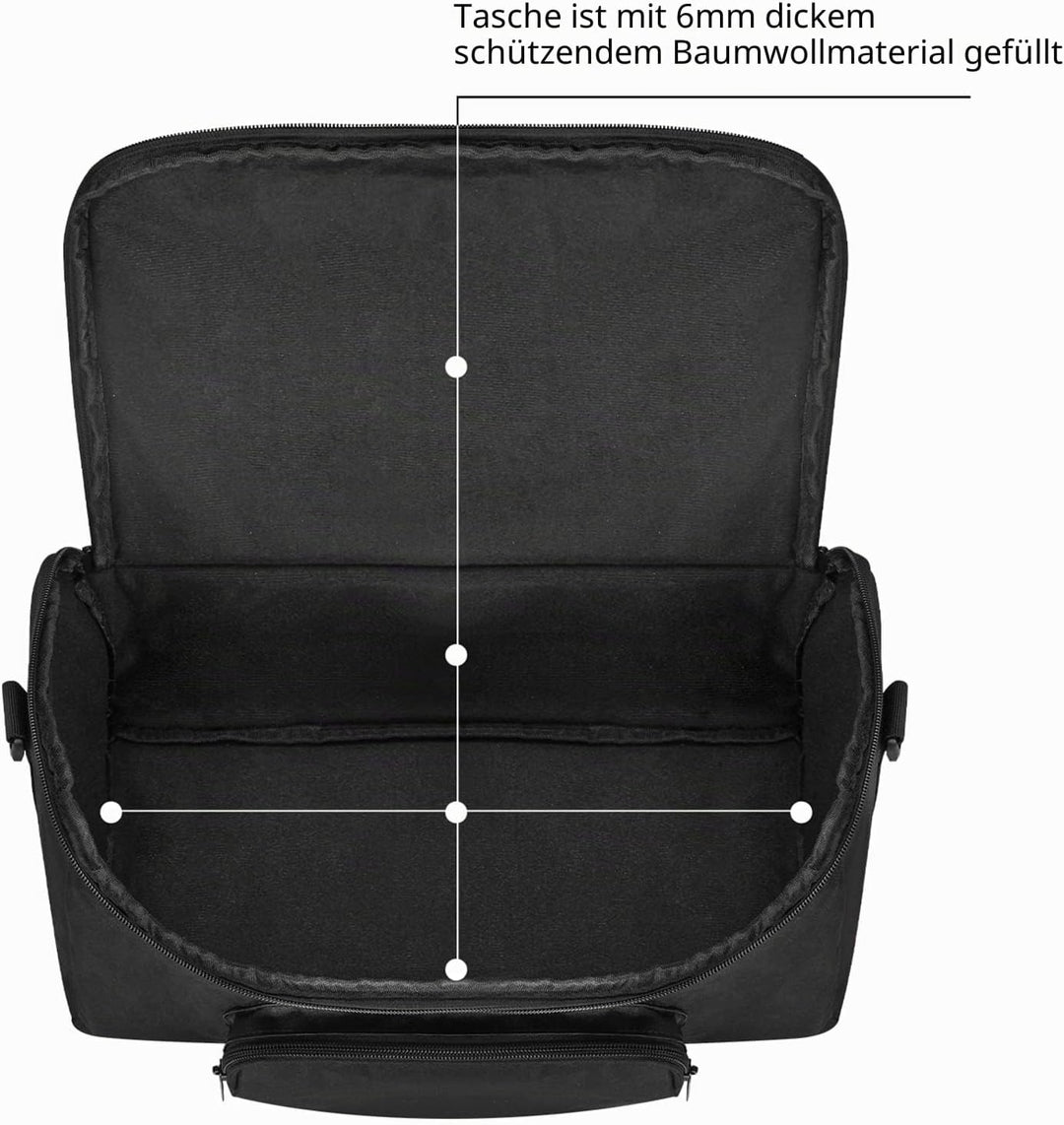 Hzycwgone Tasche Hülle Tragetasche für W-King T9-2 80W Tragbarer Kabelloser Lautsprecher Box Musikbo