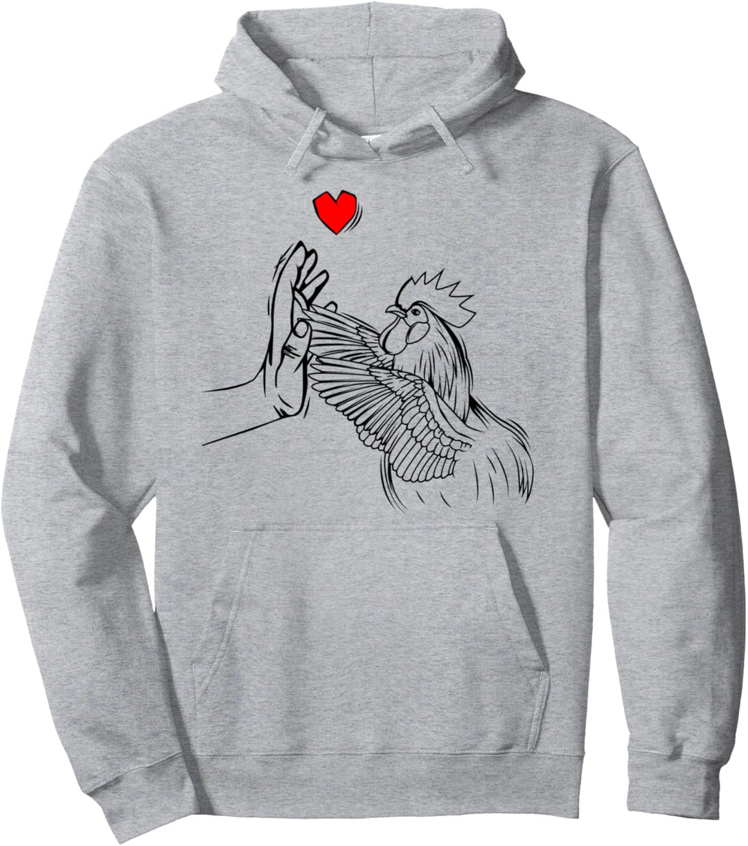 Hühner Liebe Landwirt Huhn Kinder Mädchen Damen Pullover Hoodie