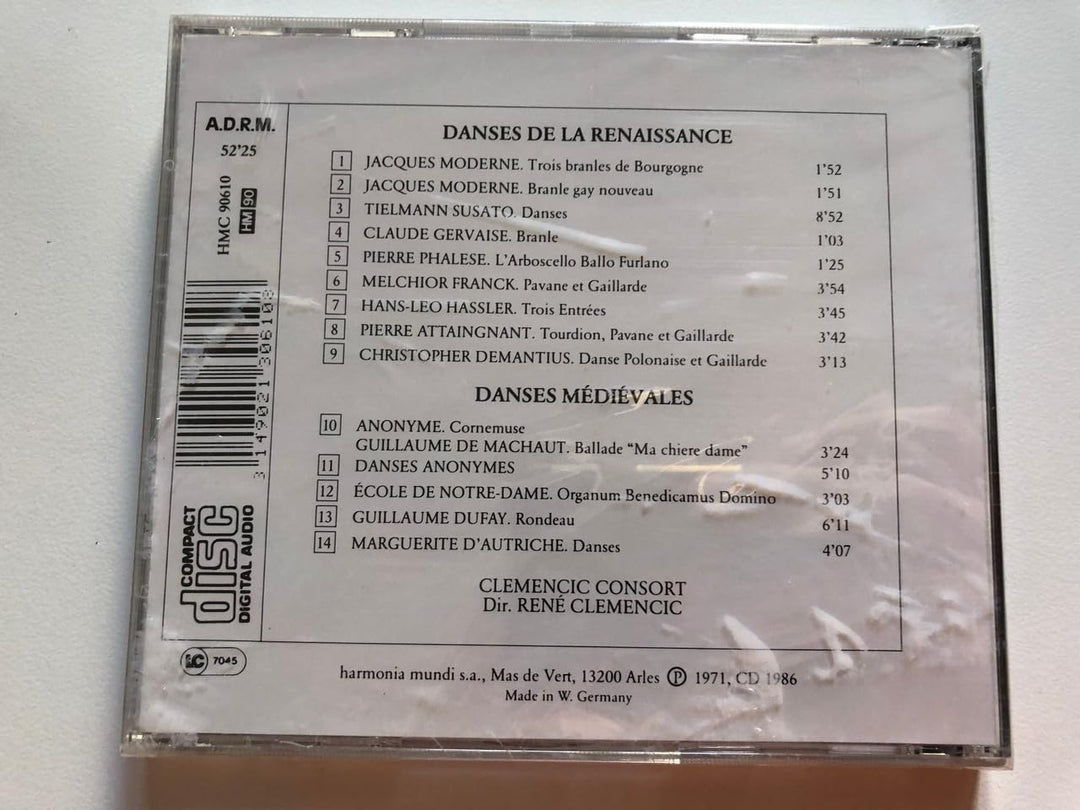 Danses de la Renaissance, Audio-CD