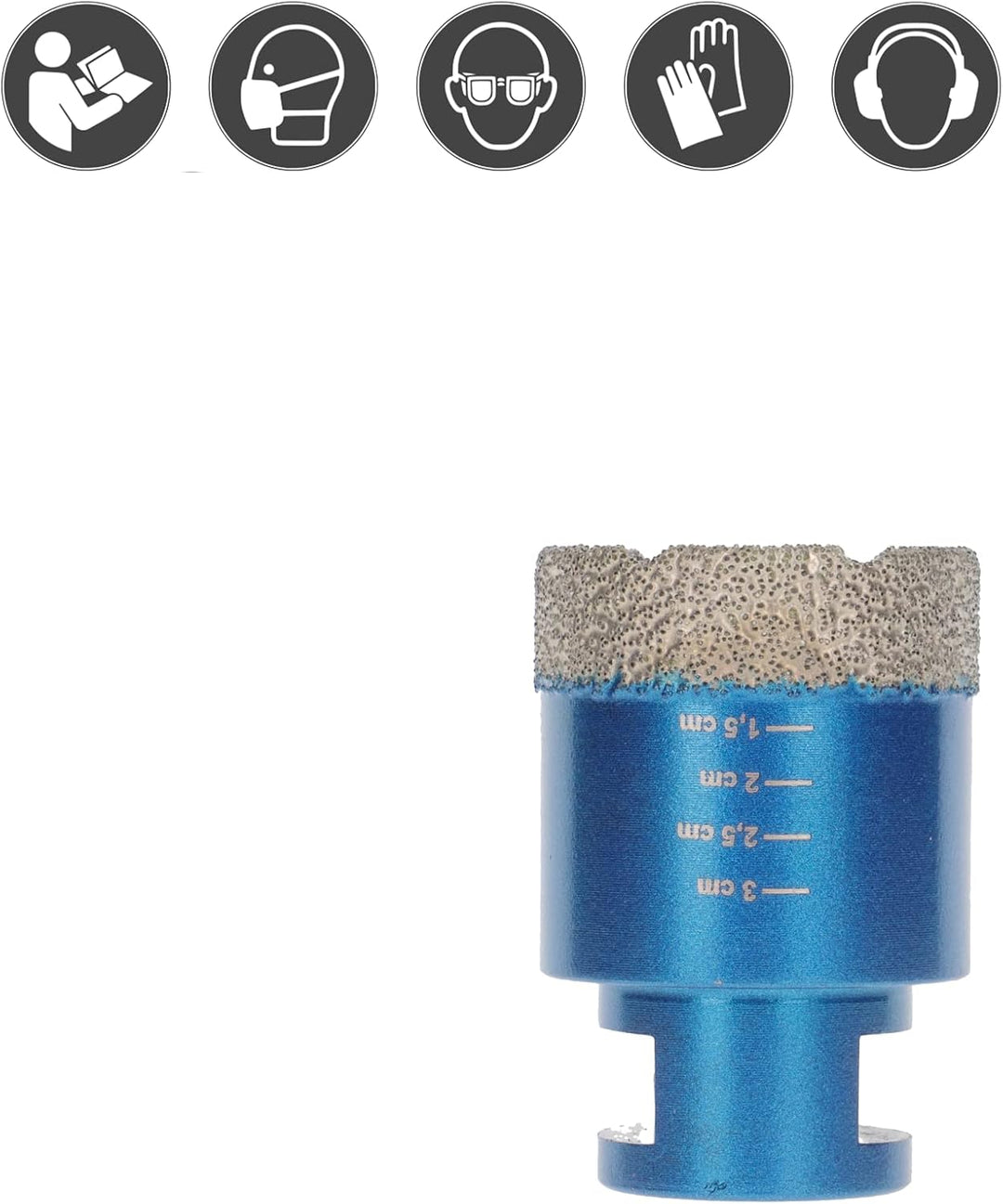 PRODIAMANT Diamant Fliesenbohrer 42mm x M14 trockenbohren in Fliese, Feinsteinzeug, Keramik, Naturst