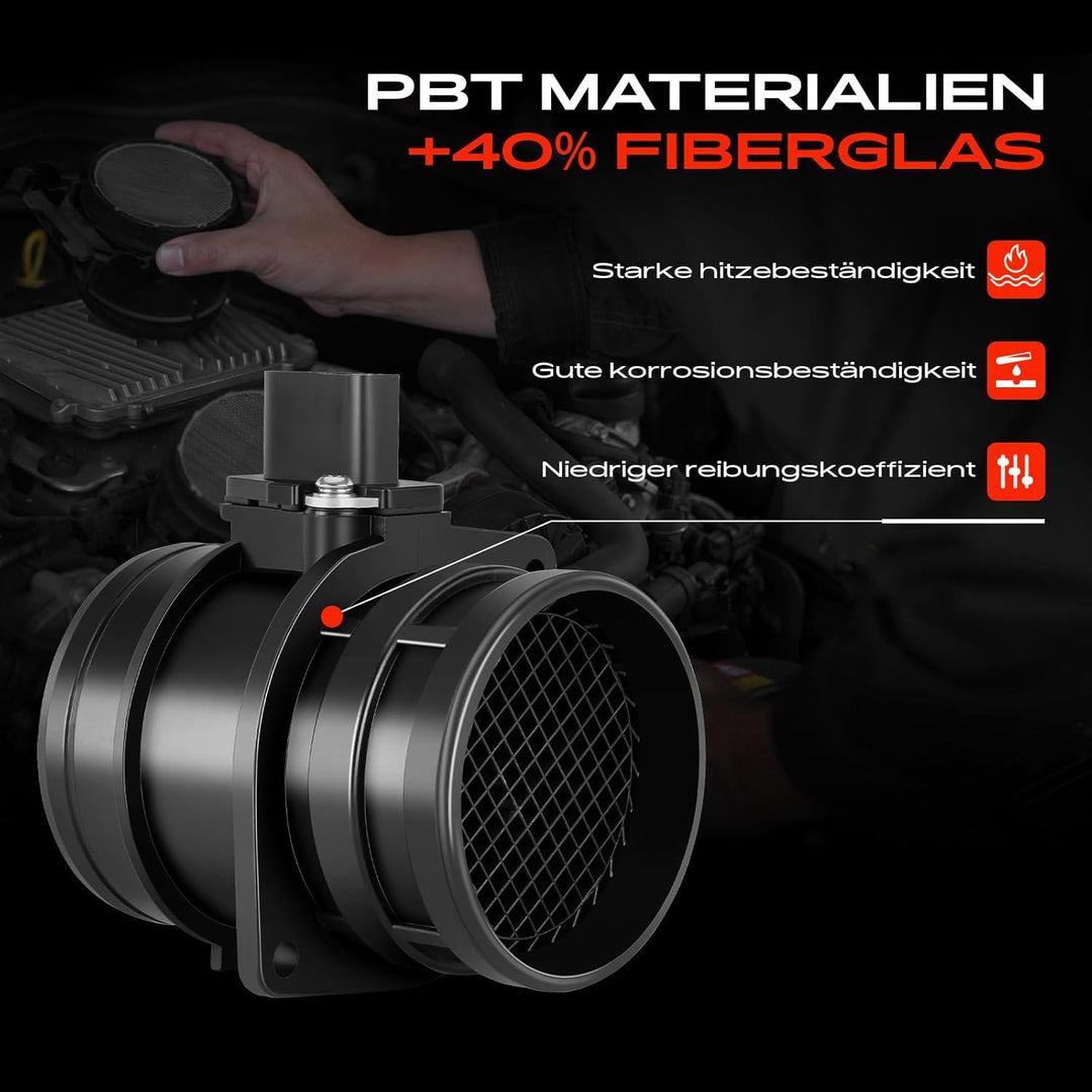 Frankberg Luftmassenmesser Kompatibel mit A3 8P1 Q7 4LB TT 8J3 Toledo III 5P2 Golf V 1K1 J-e-t-t-a I