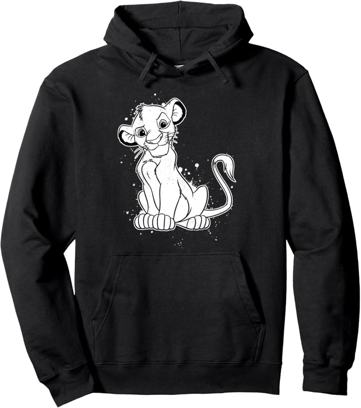 Disney Lion King SimbaSmirk Paint Splatter Pullover Hoodie