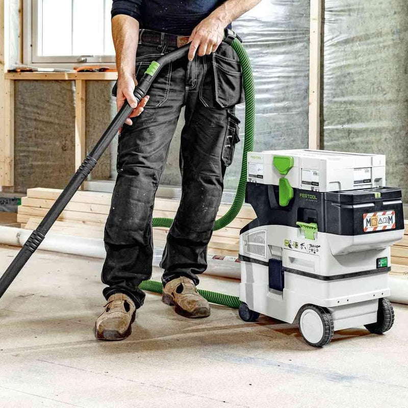 Festool Akku-Absaugmobil CTLC MIDI I-Plus CLEANTEC (mit Hauptfilter, SELFCLEAN Filtersack, Saugschla