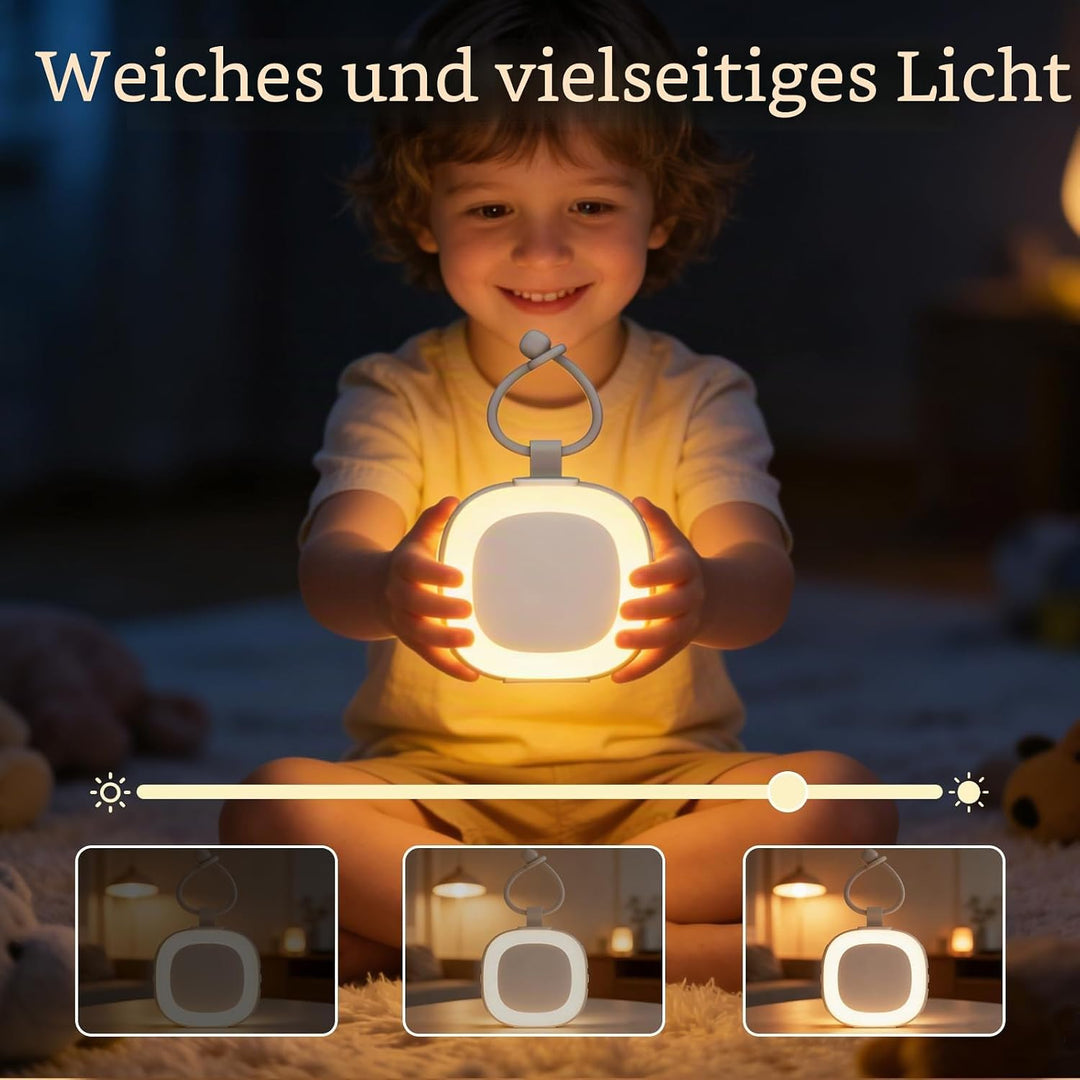 Tragbare White-Noise-Machine mit Nachtlicht Weisses Rauschgerät mit 32 High-Fidelity-Soundtracks, 7