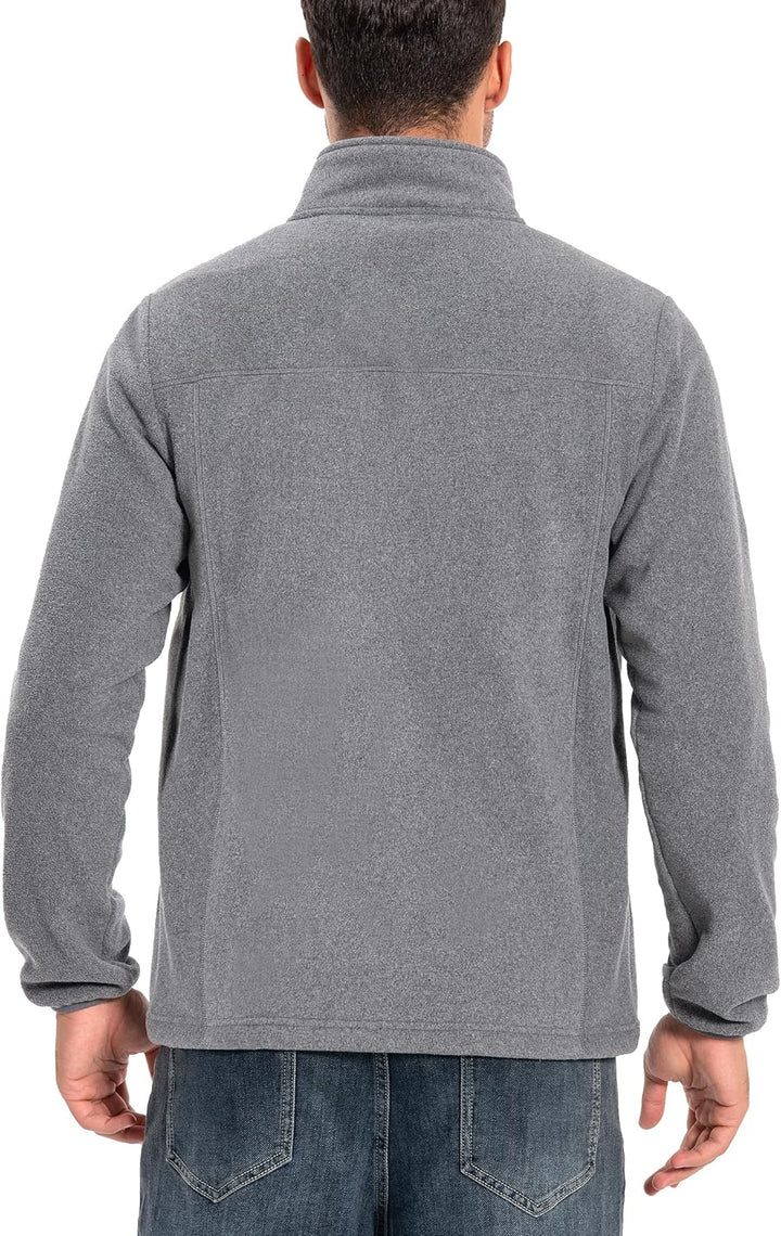 Pioneer Camp Herren Fleecejacke Full Zip Outdoor Polar Leicht Winddicht Jacke mit Reissverschluss, H