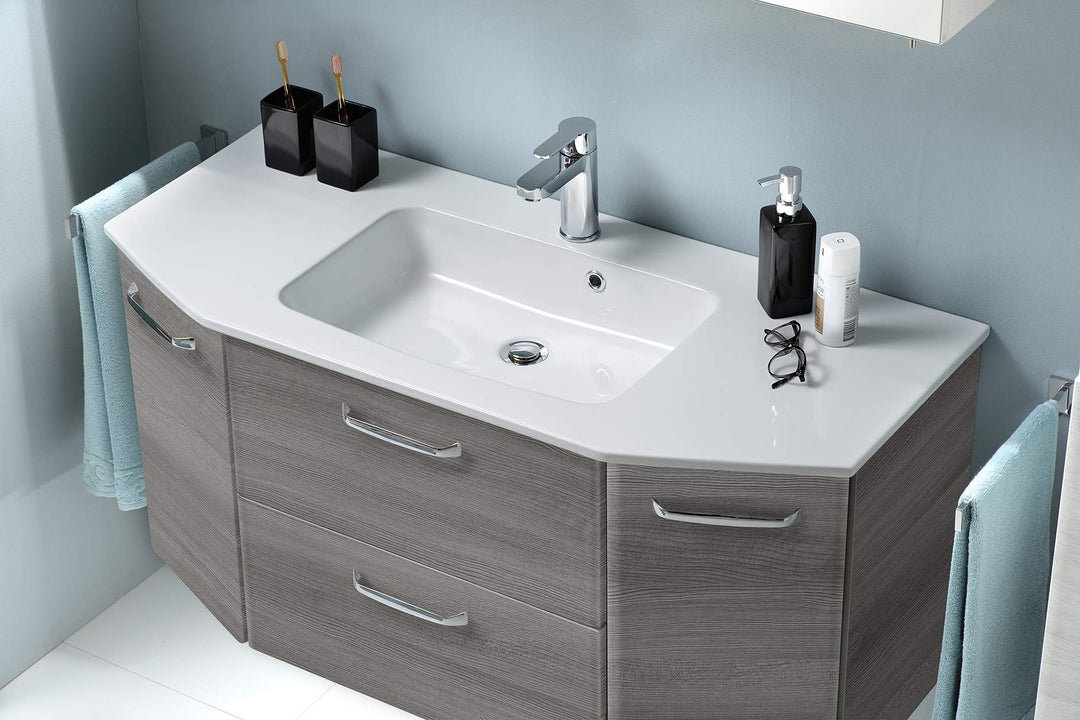 Pelipal Waschtisch aus Keramik Quickset 328 in Weiss, 112 cm breit | Keramik-Waschtisch