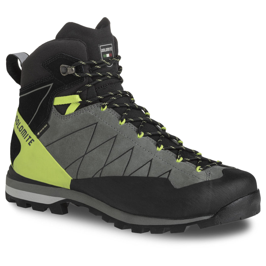 Dolomite Herren Crodarossa Hi GTX Stiefel Bootsschuh 45 EU Silber Grün Limettengrün, 45 EU Silber Gr