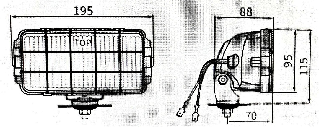 MelTruck® 2x Nebelscheinwerfer H3 Halogen Nebellicht 12V 24V LKW E20 m. Glühbirnen 12V