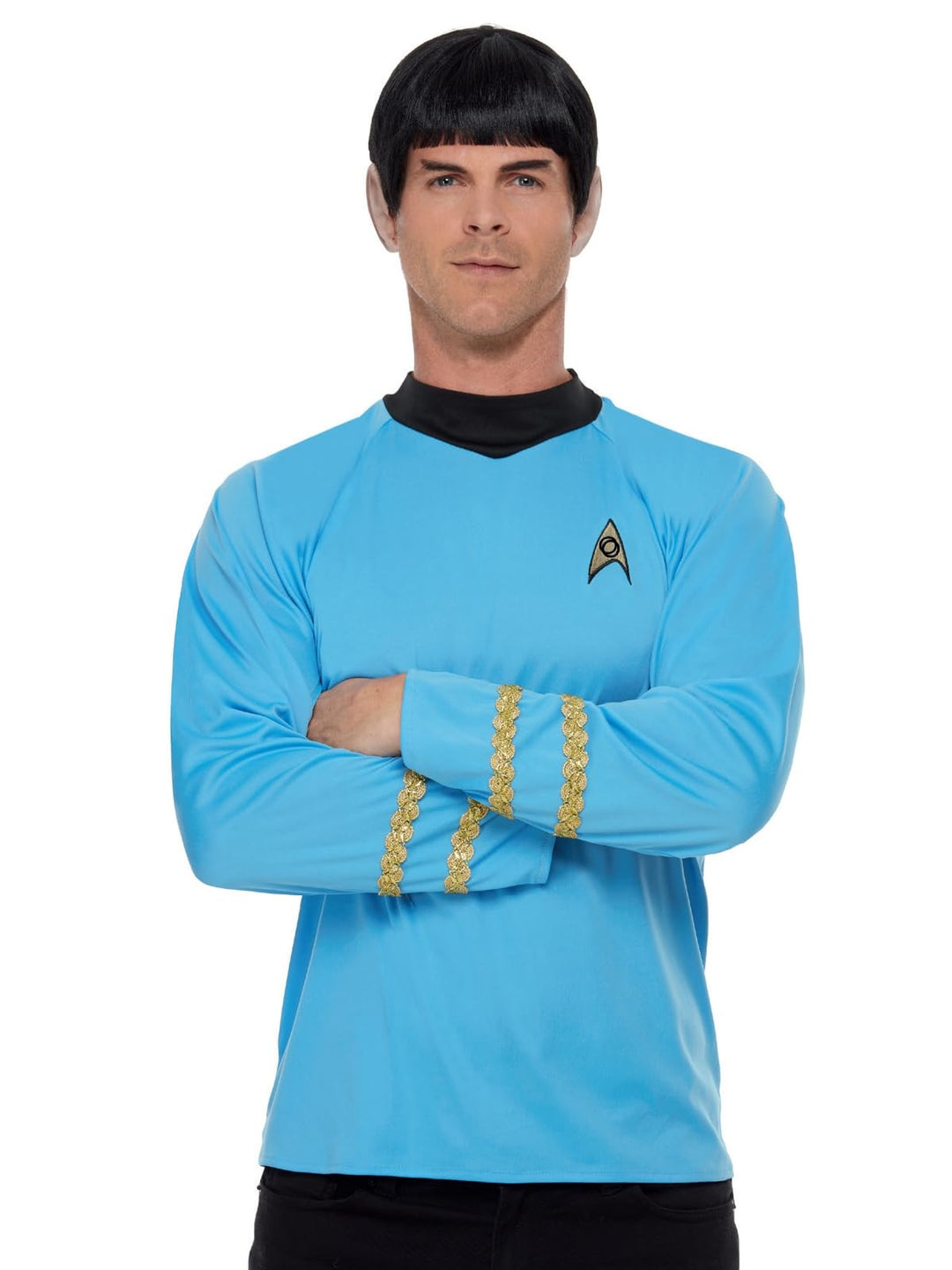 Smiffys Star Trek Original Series Sciences Uniform, blaues Oberteil, offiziell lizenziertes Star Tre