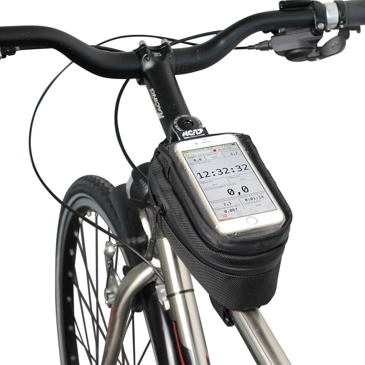 NC-17 Smartphonetasche Universal Oberrohrtasche für iPhone Samsung LG HTC Fahrrad Oberrohr, Schwarz,