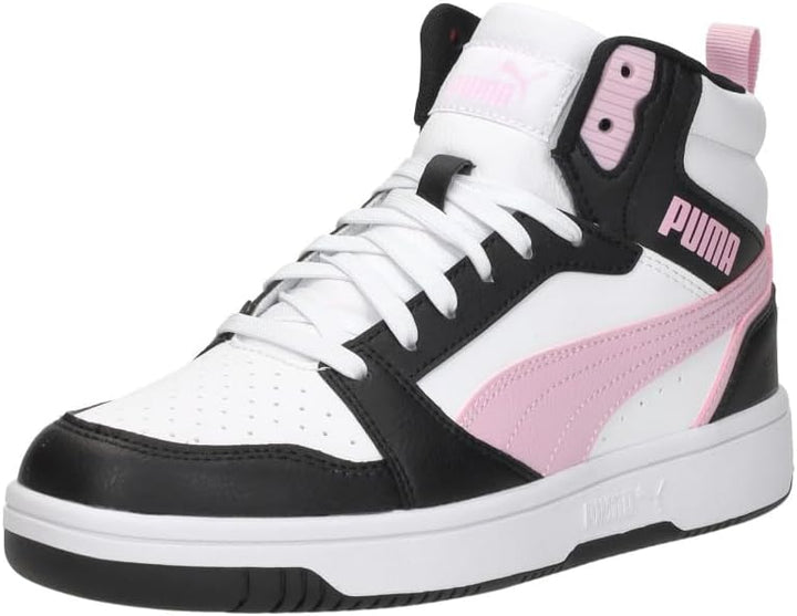 PUMA Unisex Rebound V6 Sneaker 42.5 EU Puma White Rose Mauve Puma Black, 42.5 EU Puma White Rose Mau
