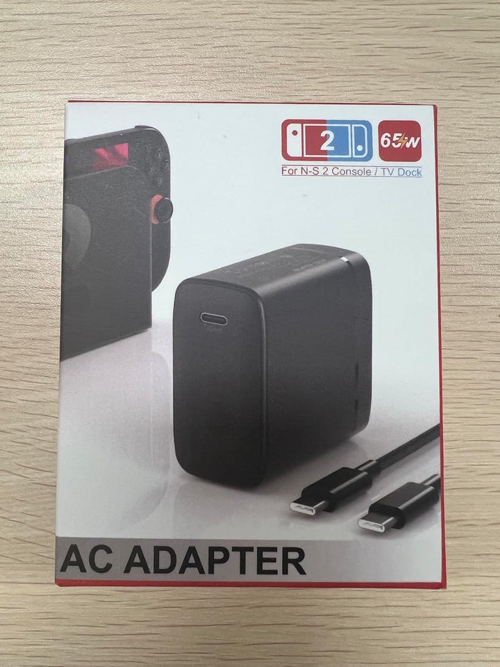 CloudValley 65-W-AC-Ladegerät für Nintendo Switch 2, unterstützt TV-Modus, mit Stecker und 1,52 m la