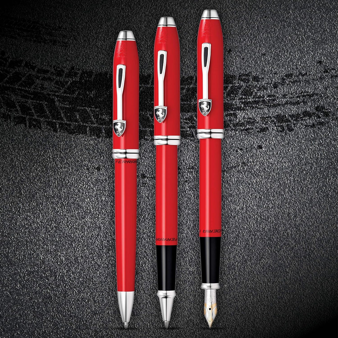 Cross Townsend Ferrari Rollerball (Strichstärke M, Schreibfarbe: schwarz, inkl. Premium Geschenkbox)