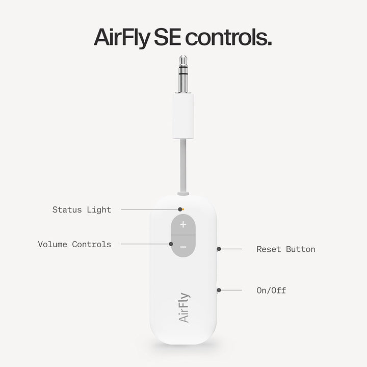 Twelve South AirFly SE Bluetooth Wireless Transmitter/Adapter für AirPods/Kabellose oder geräuschunt