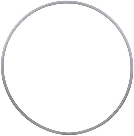 HOOPOMANIA Kinder Hula Hoop Reifen einfarbig [Ø60cm - Ø80cm] Hula Hoop für Kinder bunt Weiss Ø60cm,