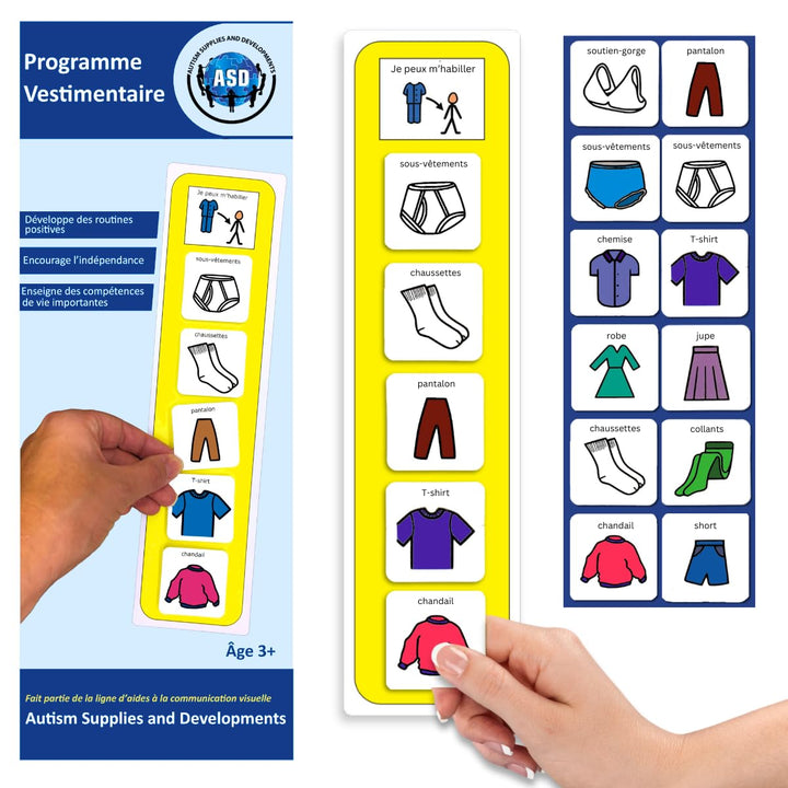 Autism Supplies and Developments GD_FR Visuelles Kommunikationsprodukt für Autismus Französisch, Fra