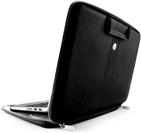 COZI CLNR1309 Leder SmartSleeve für MacBook 33 cm (13 Zoll) schwarz
