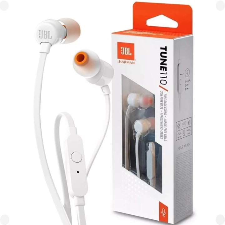 JBL T110WHT purebass Kopfhörer – Weiss, weiß