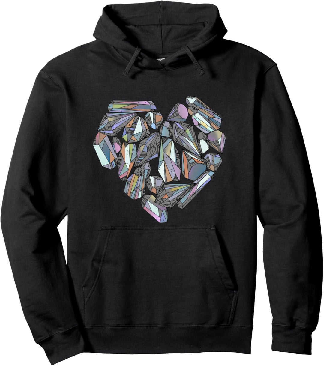 Grafisches T-Shirt der Frauen des Kristallherzens und der Pullover Hoodie