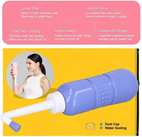 Tragbares Toiletten-Bidet, Praktische Hinterndusche für Toilette, 650 ml Kapazität, Bequemes Hand-Bi