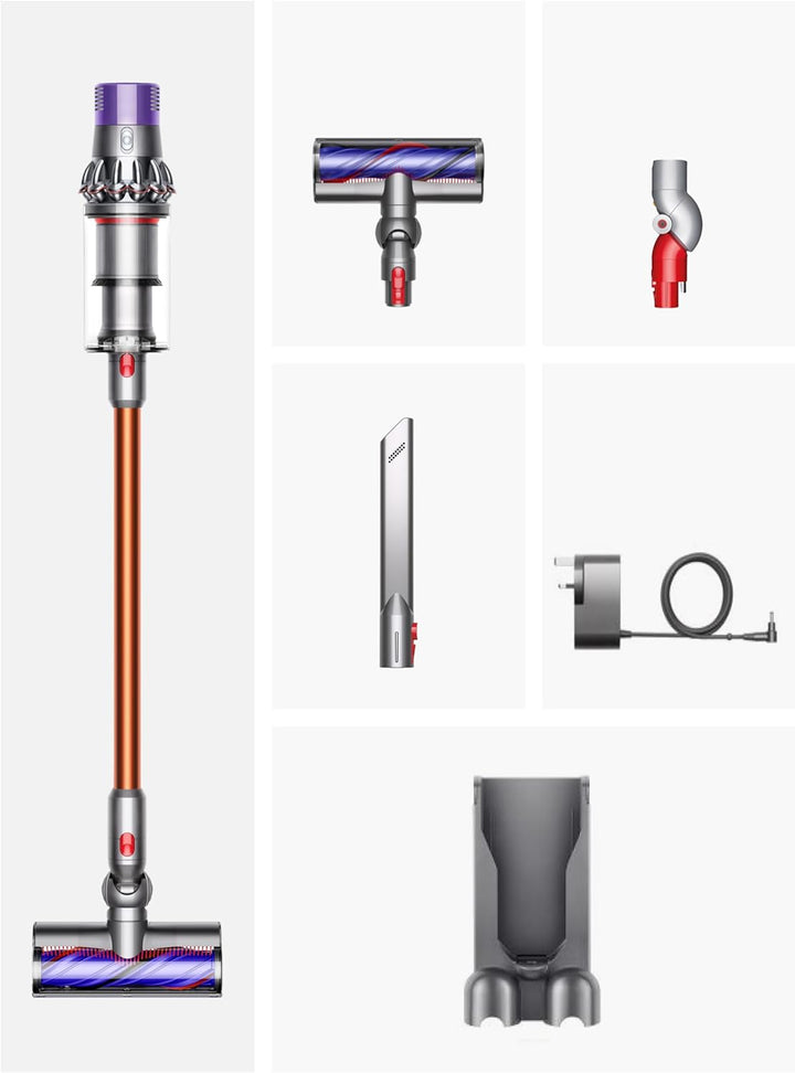 Dyson Cyclone V10 Cordless Vacuum + Low-Reach Adaptor Nickel/Copper Cyclone V10 + Low-reach adaptor,