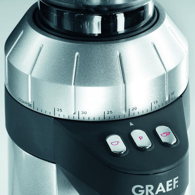 GRAEF Kaffeemühle CM900, Automatische Portionierung auf Knopfdruck frei programmierbar, 40 Mahlgrade