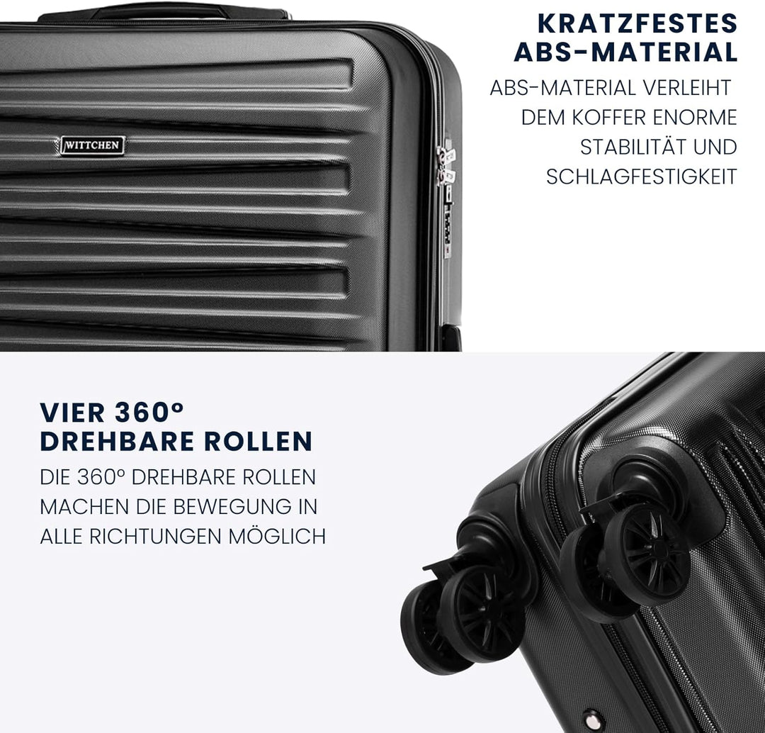 WITTCHEN Skyspeed Line Reisegepäck Grosser Koffer Hartschalenkoffer ABS Gross Rollkoffer Trolley Che