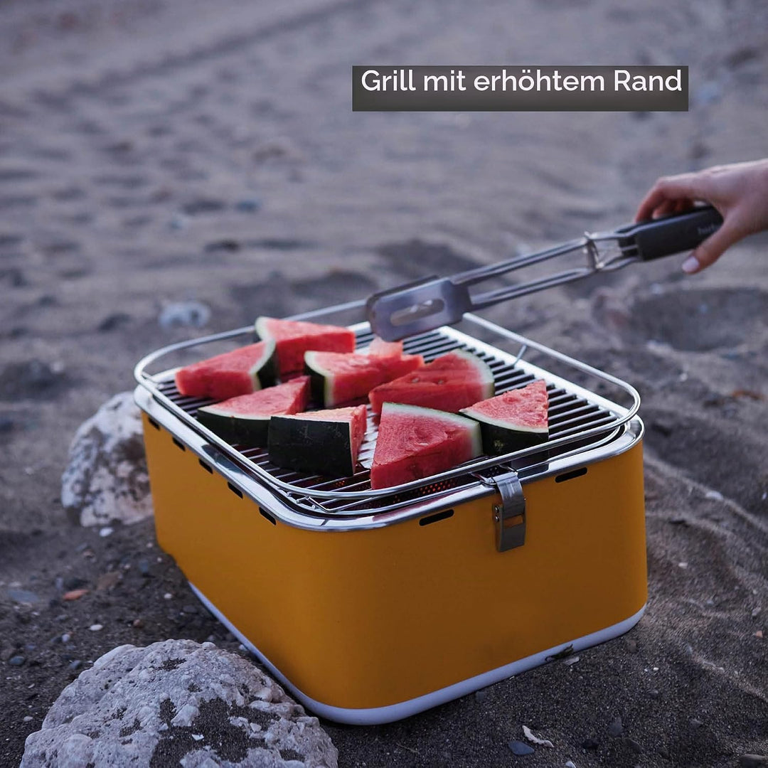 Barbecook Rauchfreier Holzkohlegrill Tischgrill mit Tragetasche geeignet für Balkon als Outdoor Camp