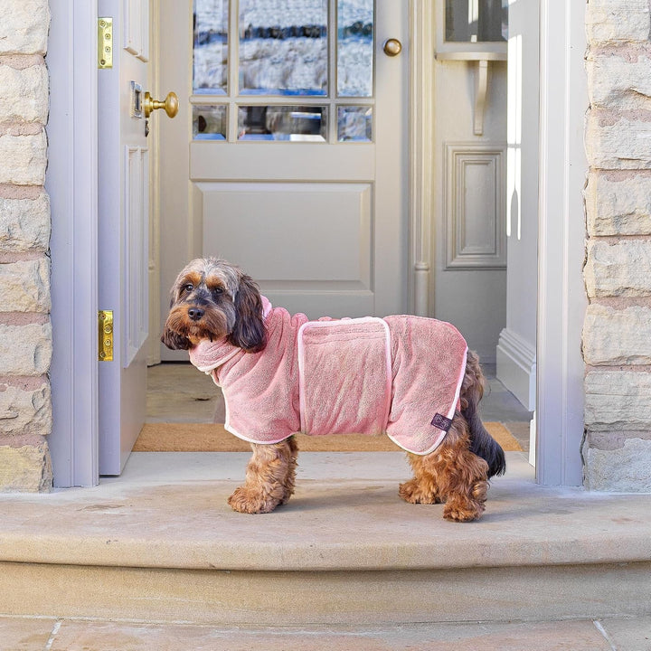 Lucky Paws® Hundebademantel - doppellagiger Bademantel Hund - trocken in Minuten, absorbierendes Hun