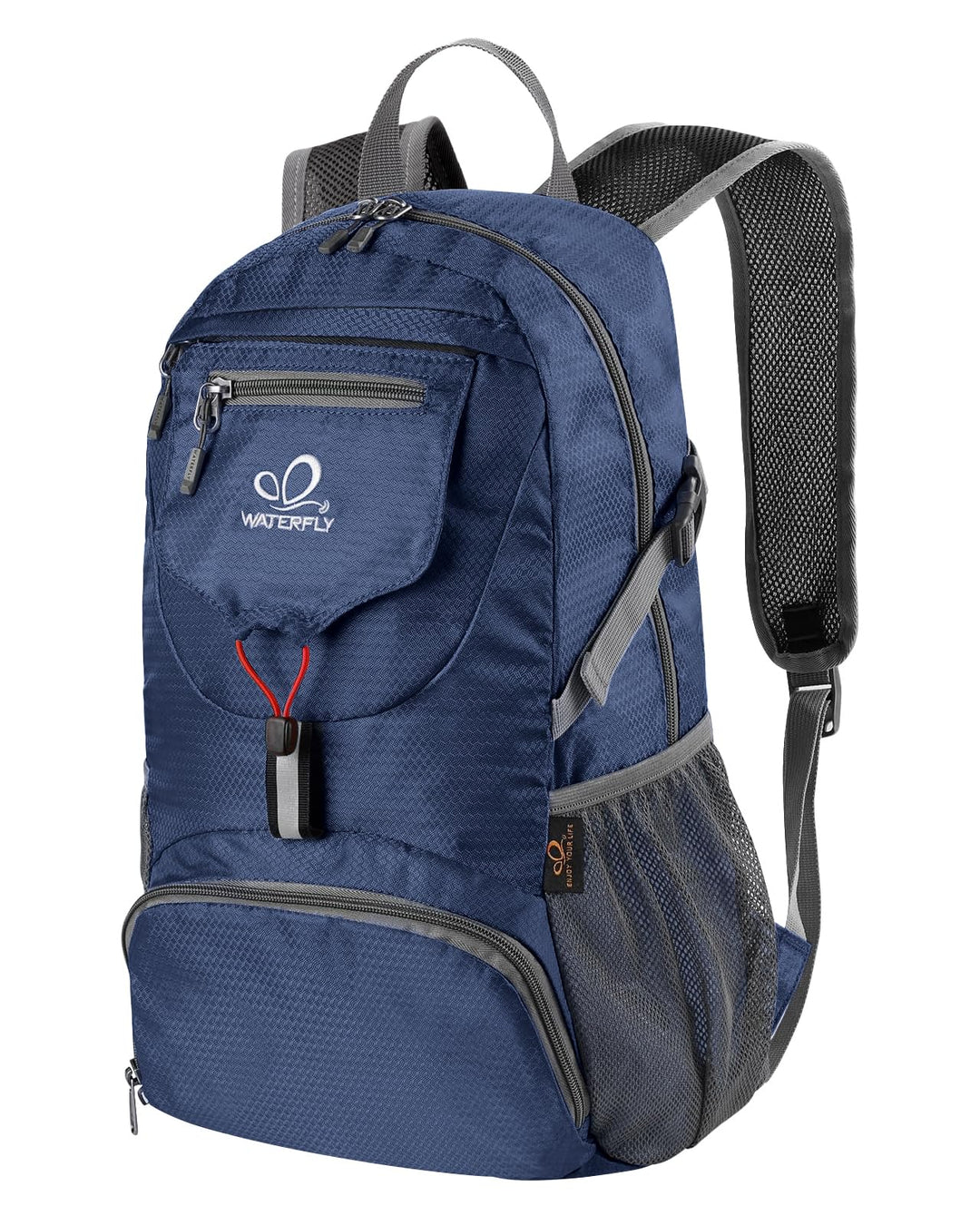 WATERFLY Ultraleicht Faltbar Klein Rucksack: 20L Leicht Packable Wanderrucksack Tagesrucksack Trekki