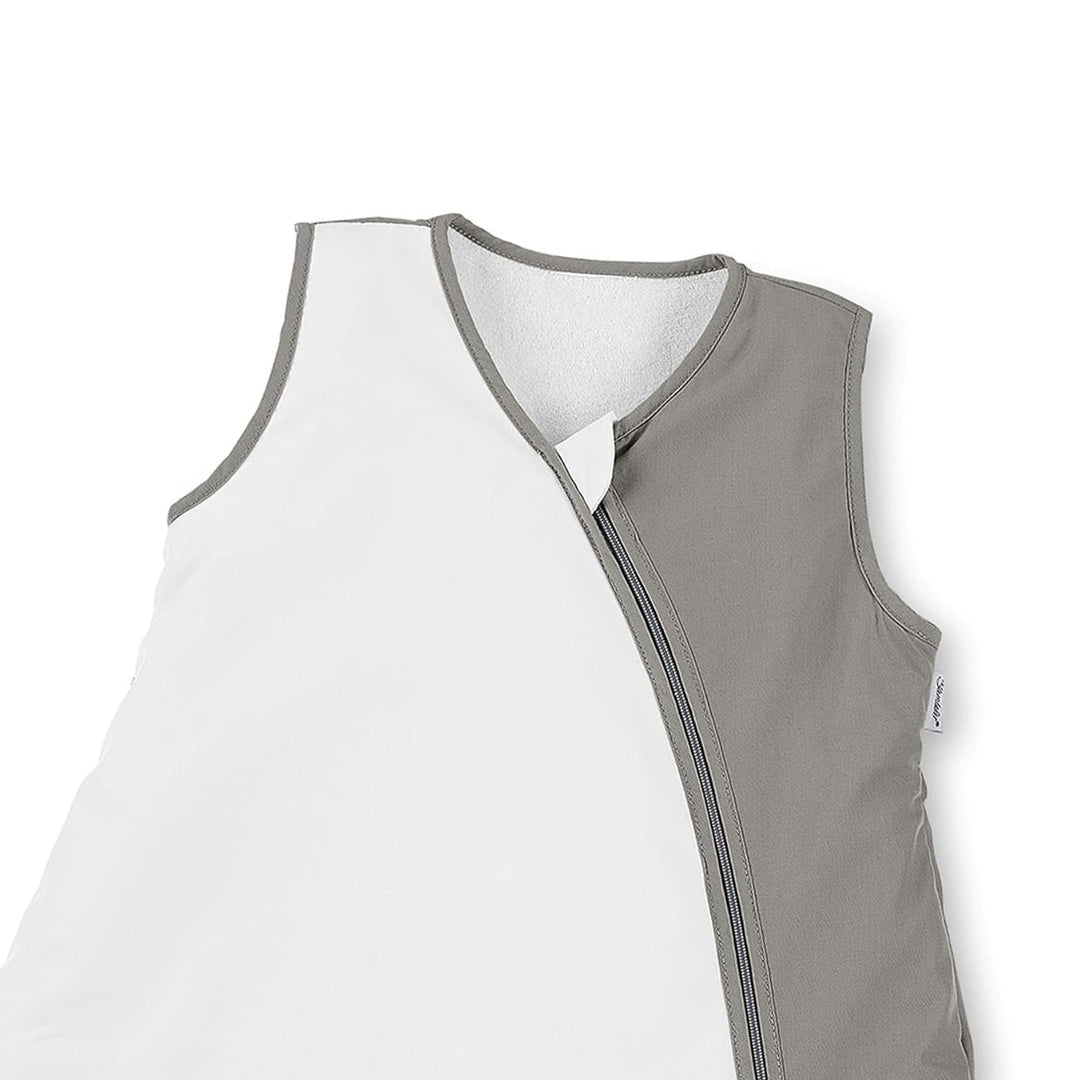 Sterntaler Sommer-Schlafsack für Kleinkinder, Reissverschluss, Grösse: 70, Waldis, Weiss/Grau 70 cm,