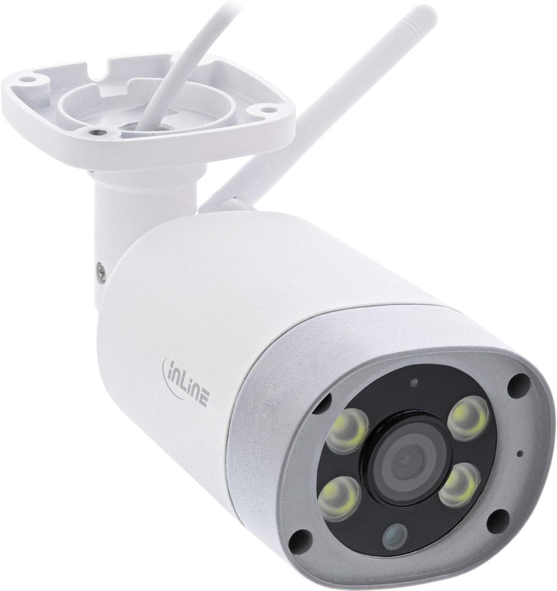 InLine® SmartHome HD Aussenkamera mit LED Licht, IP66