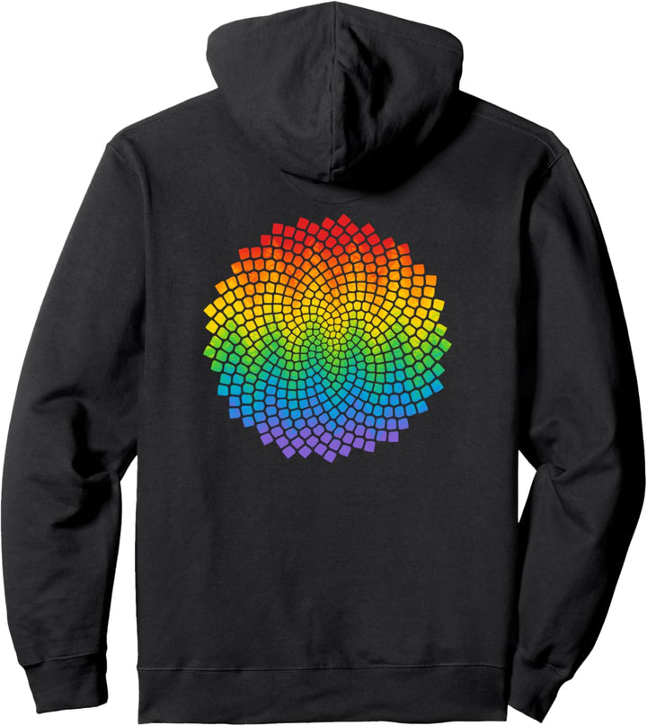 Sonnenblume Samen Fibonacci Goldener Schnitt Mathe Gay Pride Pullover Hoodie
