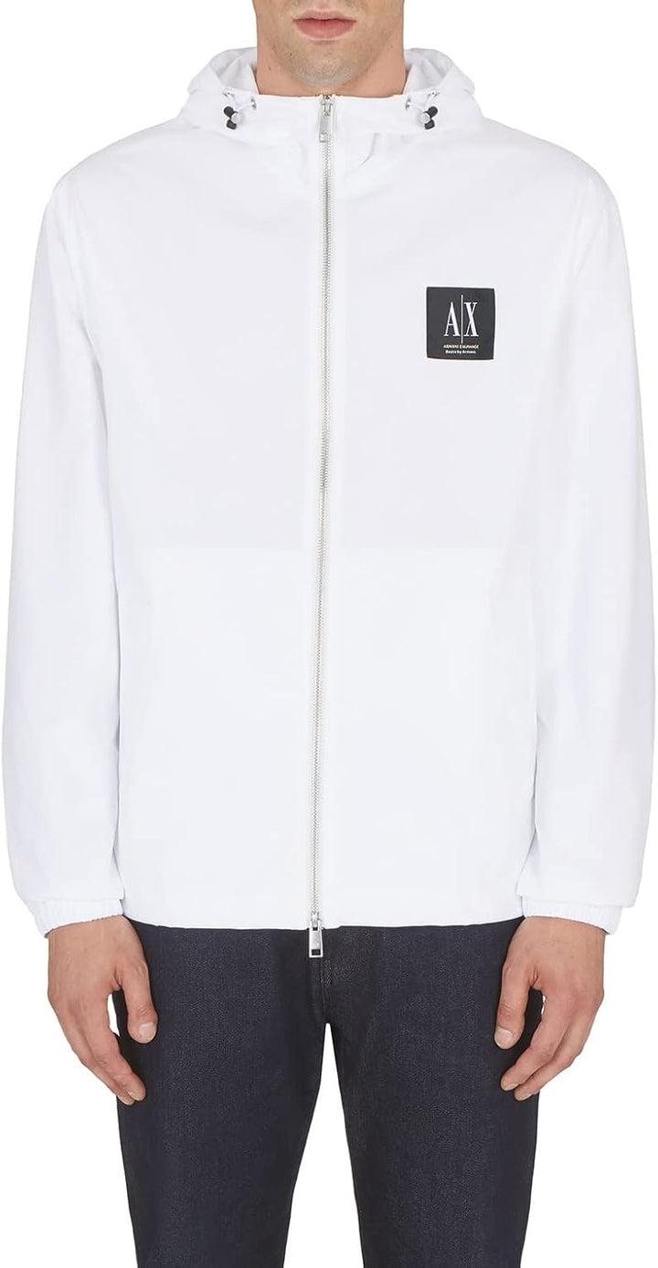 Armani Exchange Unisex Basics By Armani Nylon-jacke Jacket XL Weiss, XL Weiss