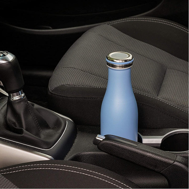 Lurch 240940 Isolierflasche/Thermoflasche für heisse und kalte Getränke aus doppelwandigem Edelstahl