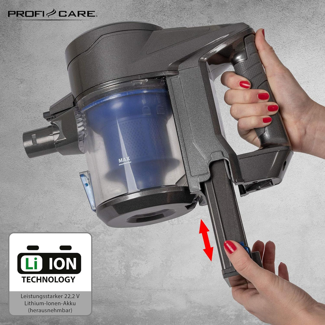 ProfiCare® Akku-Bodenstaubsauger | Staubsauger | Hand- und Bodenstaubsauger | Akkulaufzeit bis zu 40