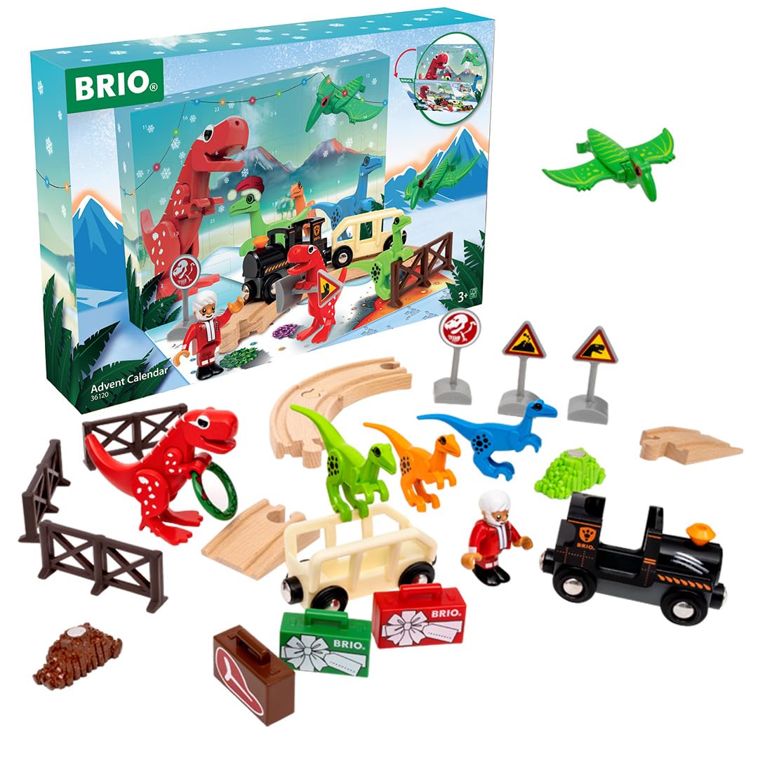 BRIO World 36120 Adventskalender | Eisenbahn-Zubehör für Kinder ab 3 Jahren, kompatibel Eisenbahnset