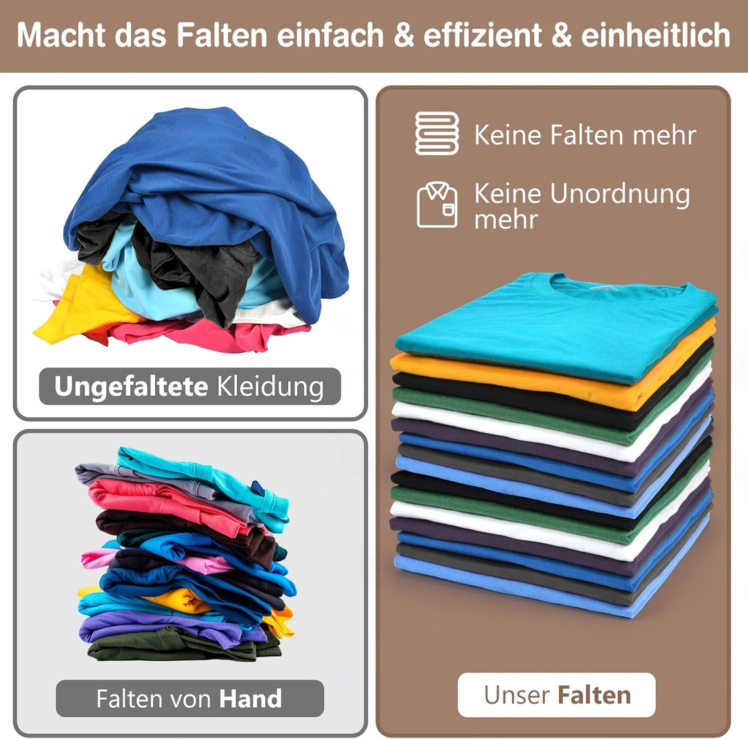 BoxLegend V7 Faltbrett für Kleidung, Falthilfe für Wäsche, Tshirt Faltbrett, Wäsche Zusammenlegen Br