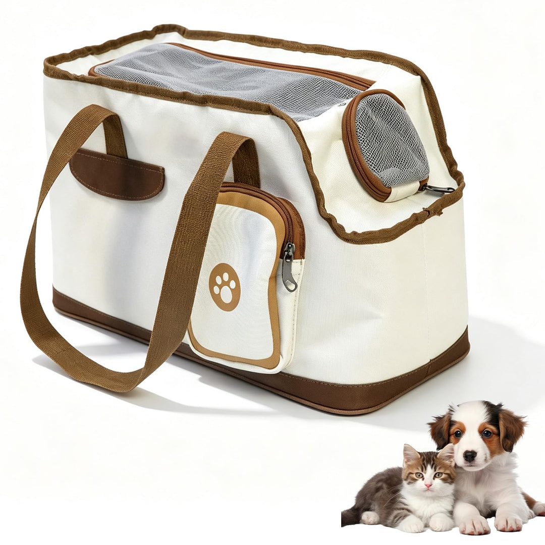 Katzenrucksack und Hunderucksack für Kleine Hunde bis 7,5kg, Tragbare Atmungsaktive Katzentransportt
