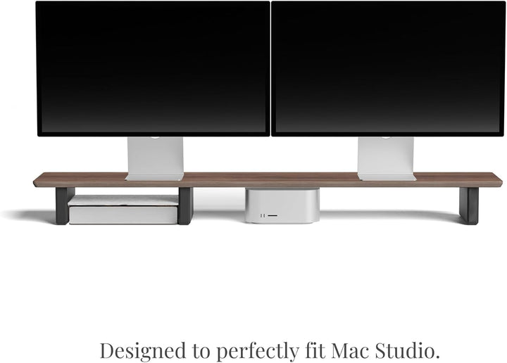 Raico Schreibtischregal Monitorständer Setup Cockpit Ergonomischer Dual-Screen-Riser Minimaler Schre