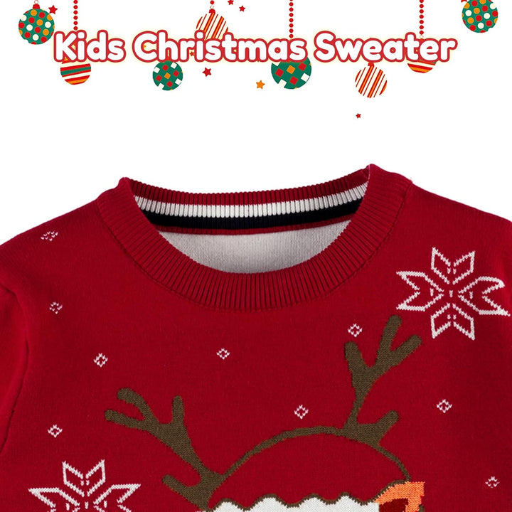 Minizone Baby Winter Strickpullover Weihnachten Langarm Sweatshirts Warme Kleidung 1-6 Jahre 2-3 Jah