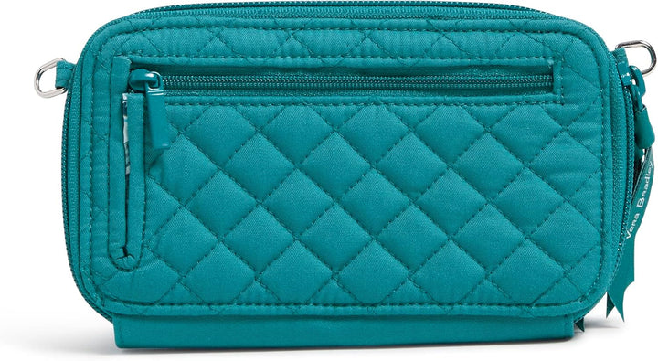 Vera Bradley Damen Iconic RFID All in One Crossbody, Signature Cotton Umhängetasche, Handtasche Fore