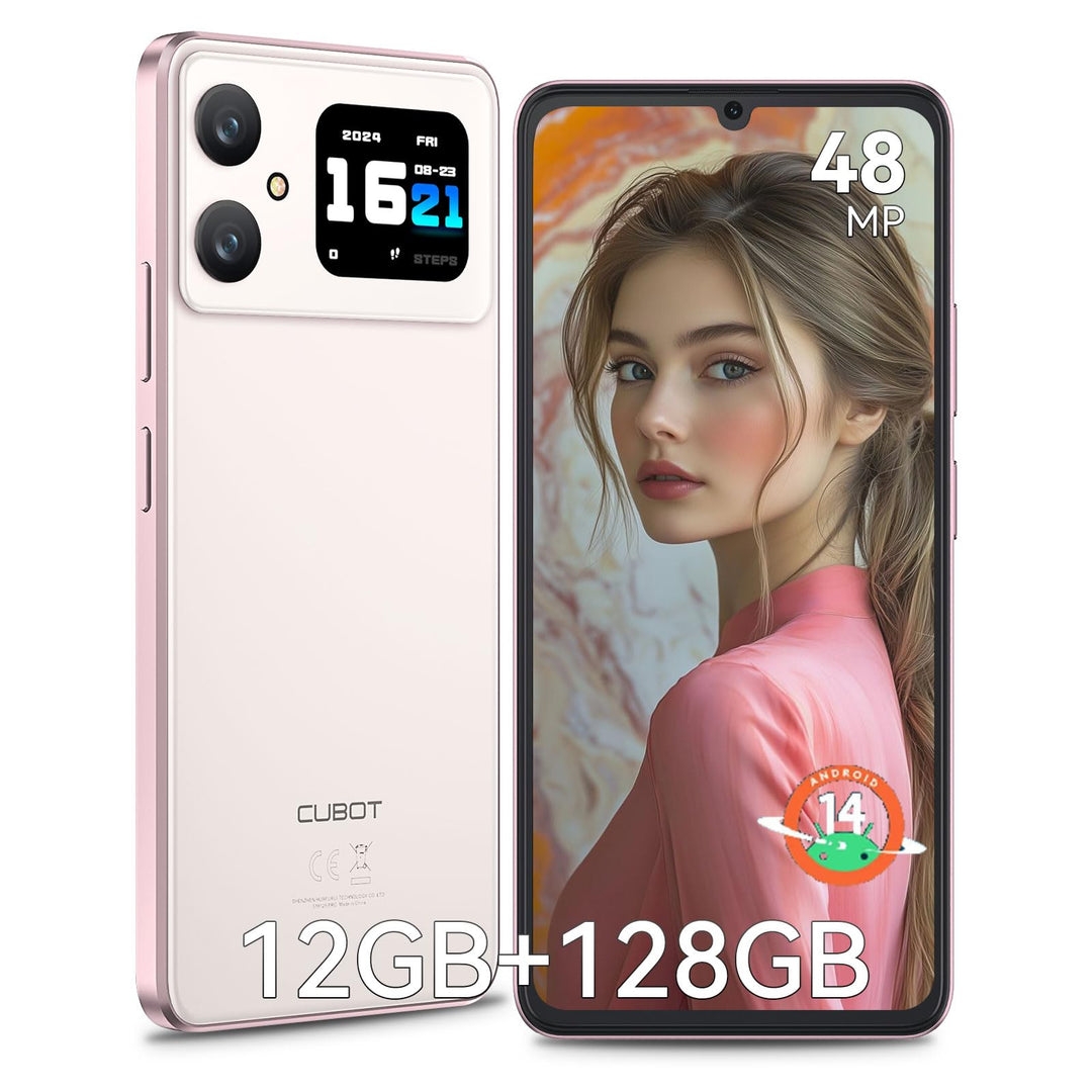 CUBOT A20 Handy Ohne Vertrag Android 14,6.8'' HD+ 12GB+128GB/1TB Erweiterbar Günstig Smartphone, Dua