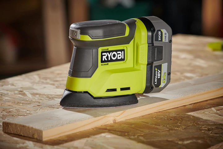 RYOBI 18 V ONE+ Akku-DELTA-Vibrationschleifer RPS18-0 (1,8 mm Schwingkreisdurchmesser, Schleifteller
